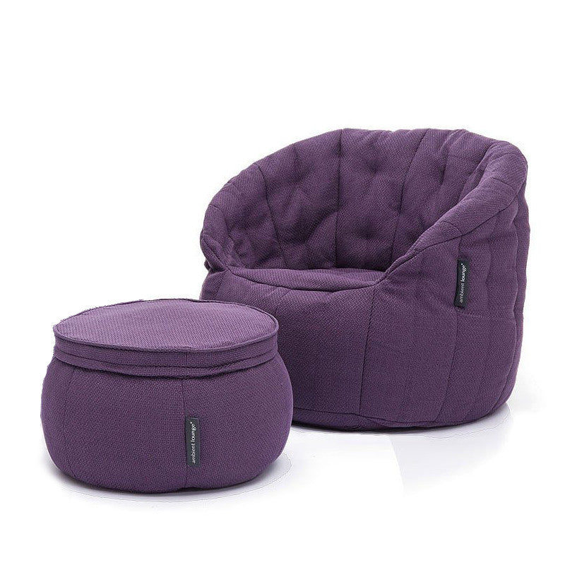 Butterfly Chaise - Aubergine Dream