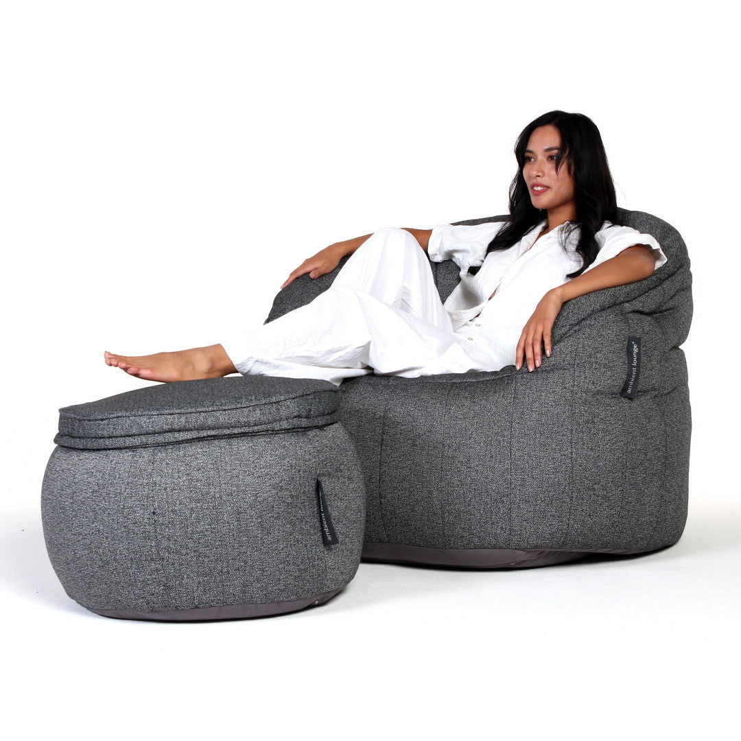 Butterfly Chaise - Titanium Weave