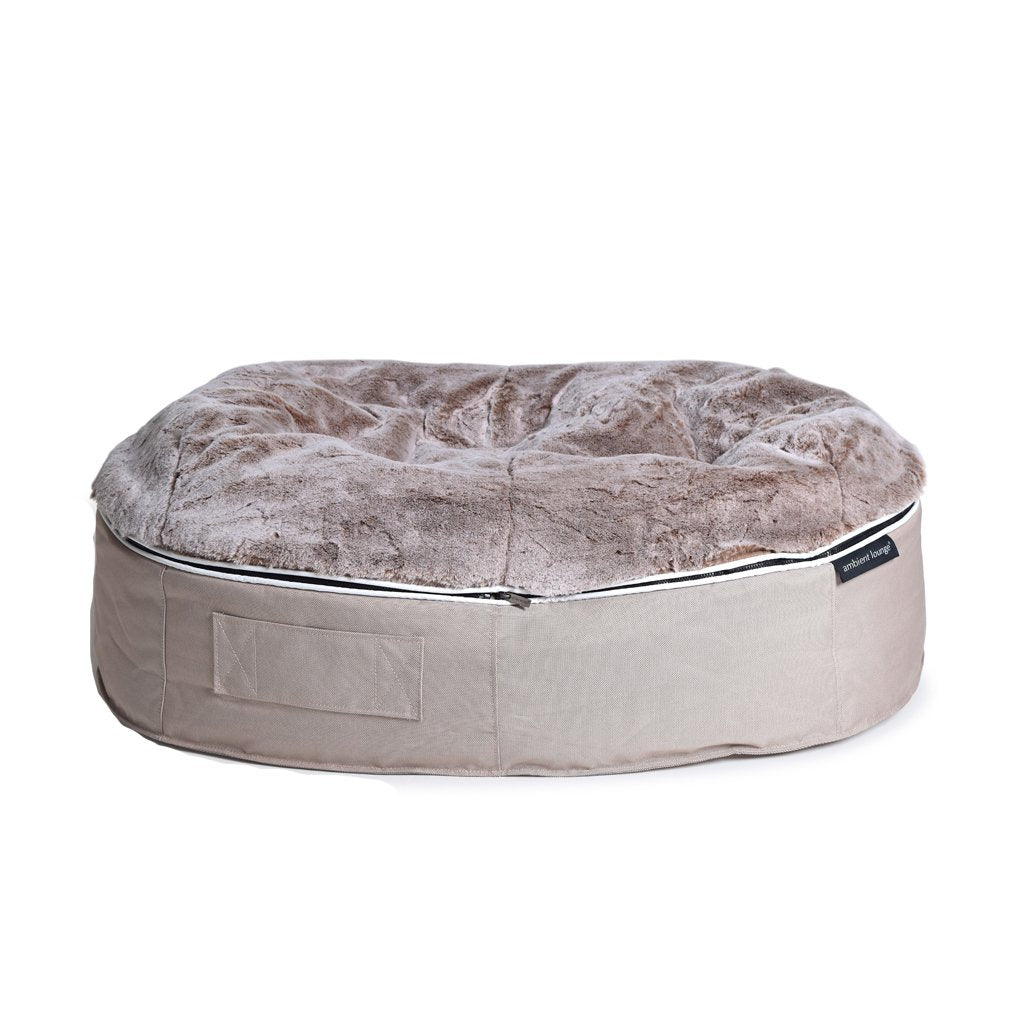 Cama Grande de Lujo para Perro (Cappuccino)