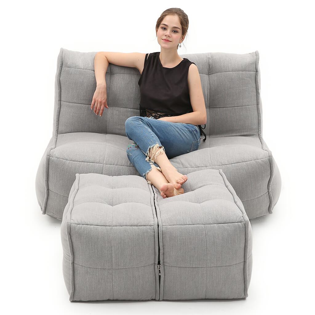 TWIN COUCH - Keystone Grey