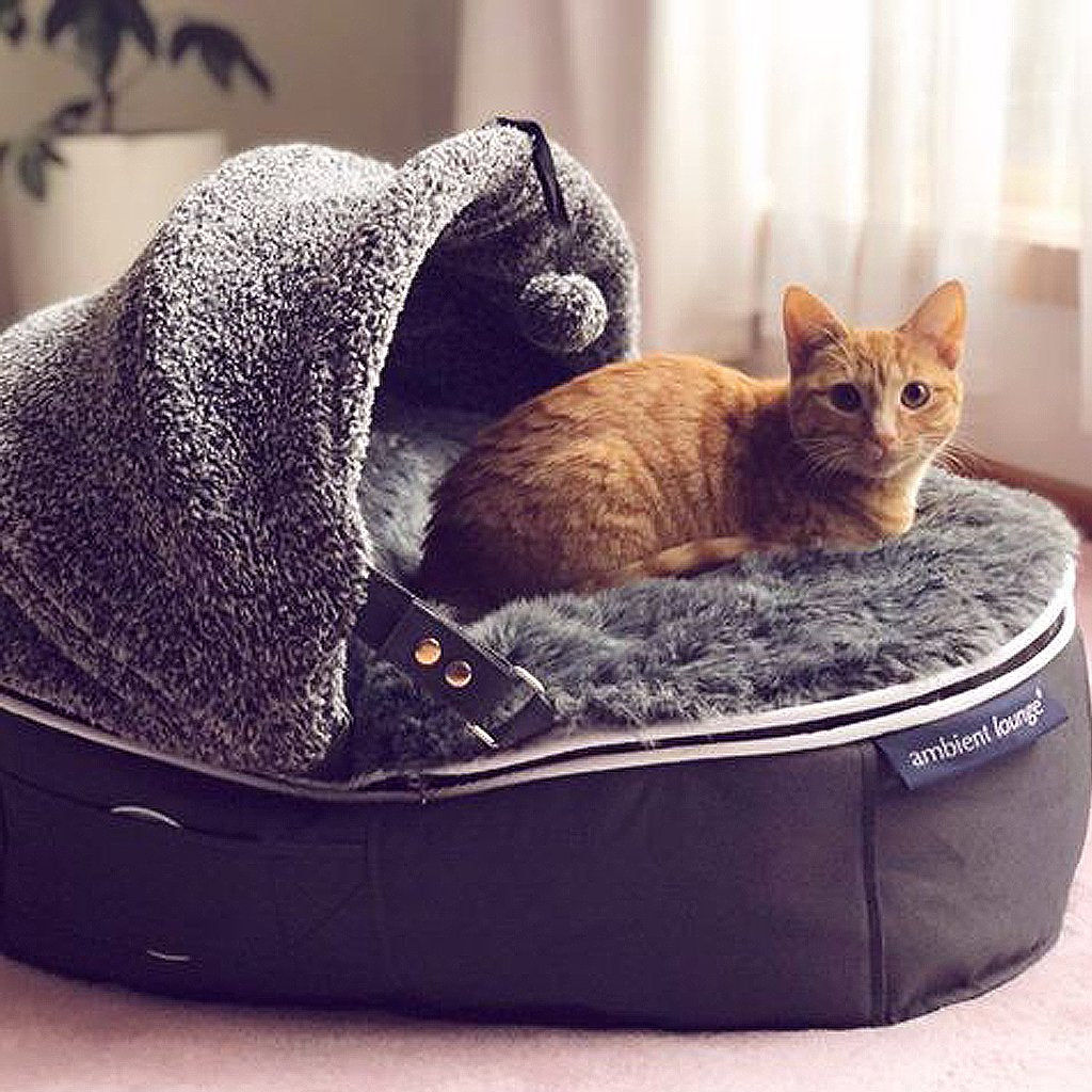 Cama de Lujo con Capucha para Gato