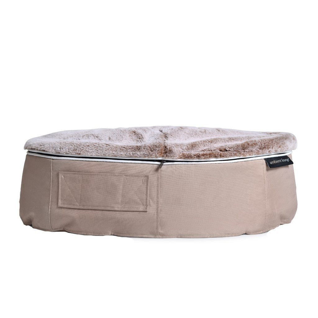 Cama Mediana de Lujo para Perro (Cappuccino)