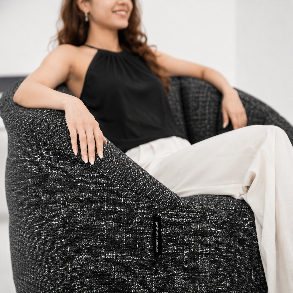 BUTTERFLY Sofa - Charcoal Galleria (Easy Clean)