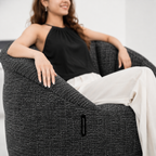 BUTTERFLY Sofa - Charcoal Galleria (Easy Clean)