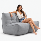 Twin Couch Stoneweave Grey