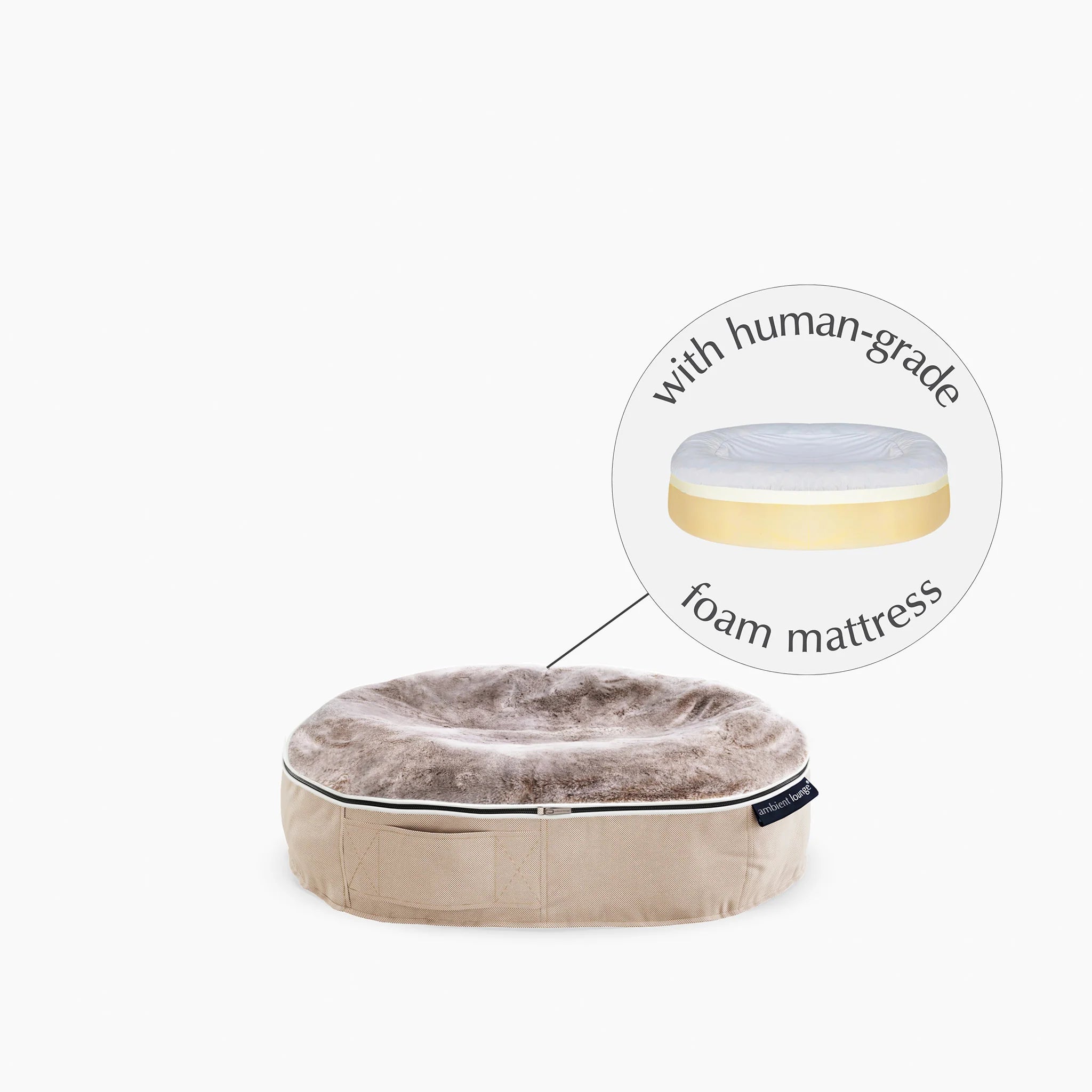 Cama Pequeña Rebound Foam Mattress (Cappuccino)