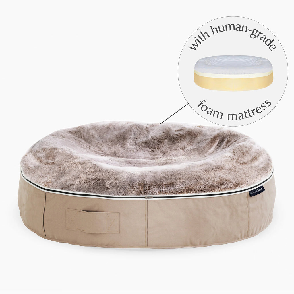 Cama Extra Grande Rebound Foam Mattress (Cappuccino)