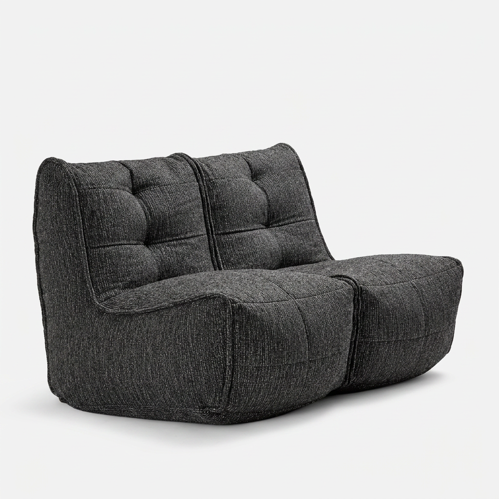 TWIN COUCH - Black Aurora (Easy Clean)