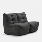 TWIN COUCH - Black Aurora (Easy Clean)