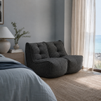 TWIN COUCH - Black Aurora (Easy Clean)