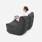 TWIN COUCH  - Charcoal Galleria (Easy Clean)