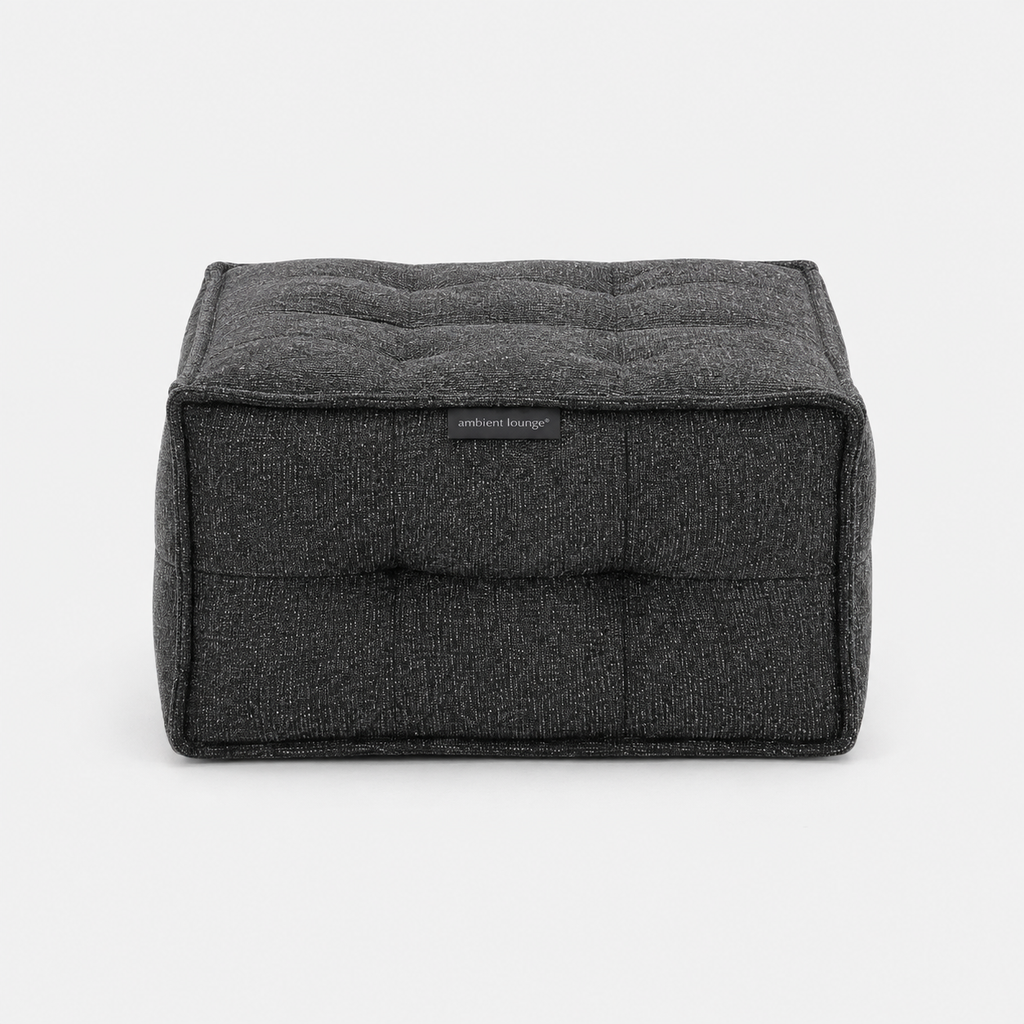 Twin Ottoman - Black Aurora (Easy Clean)