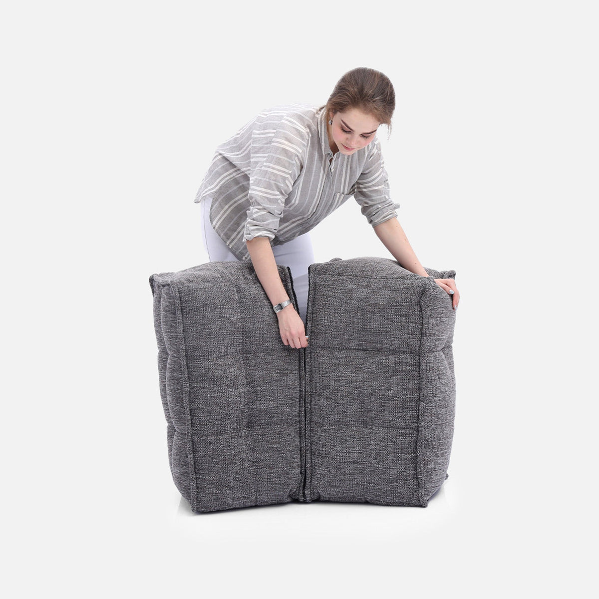 Twin Ottoman Luscious Grey – foto 3