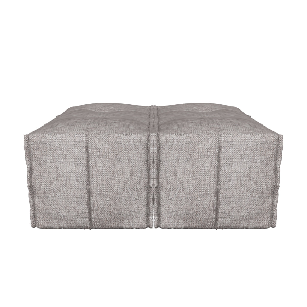 Twin Ottoman - Titanium Weave