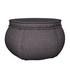 Wing Ottoman - Black Sapphire