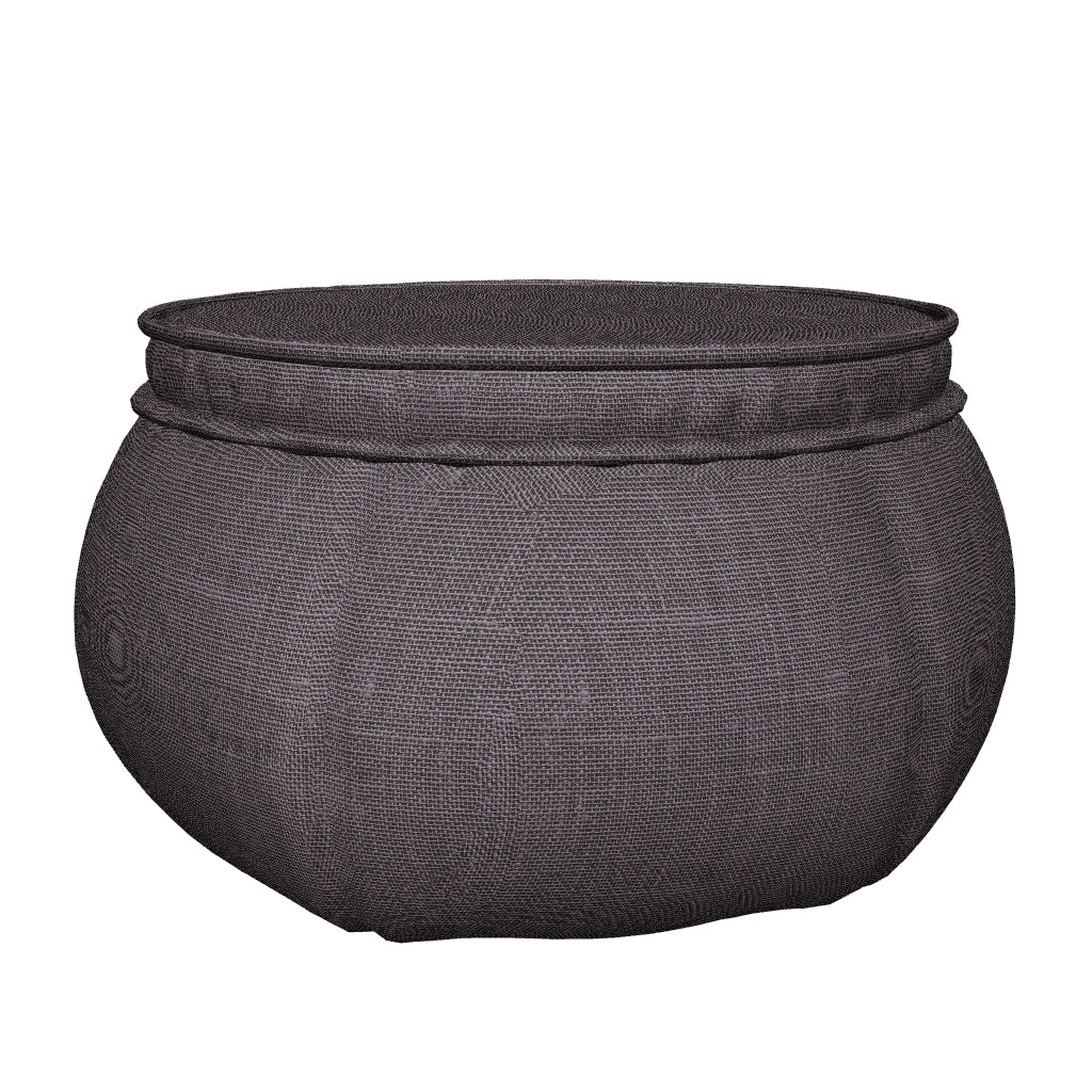 Wing Ottoman - Black Sapphire