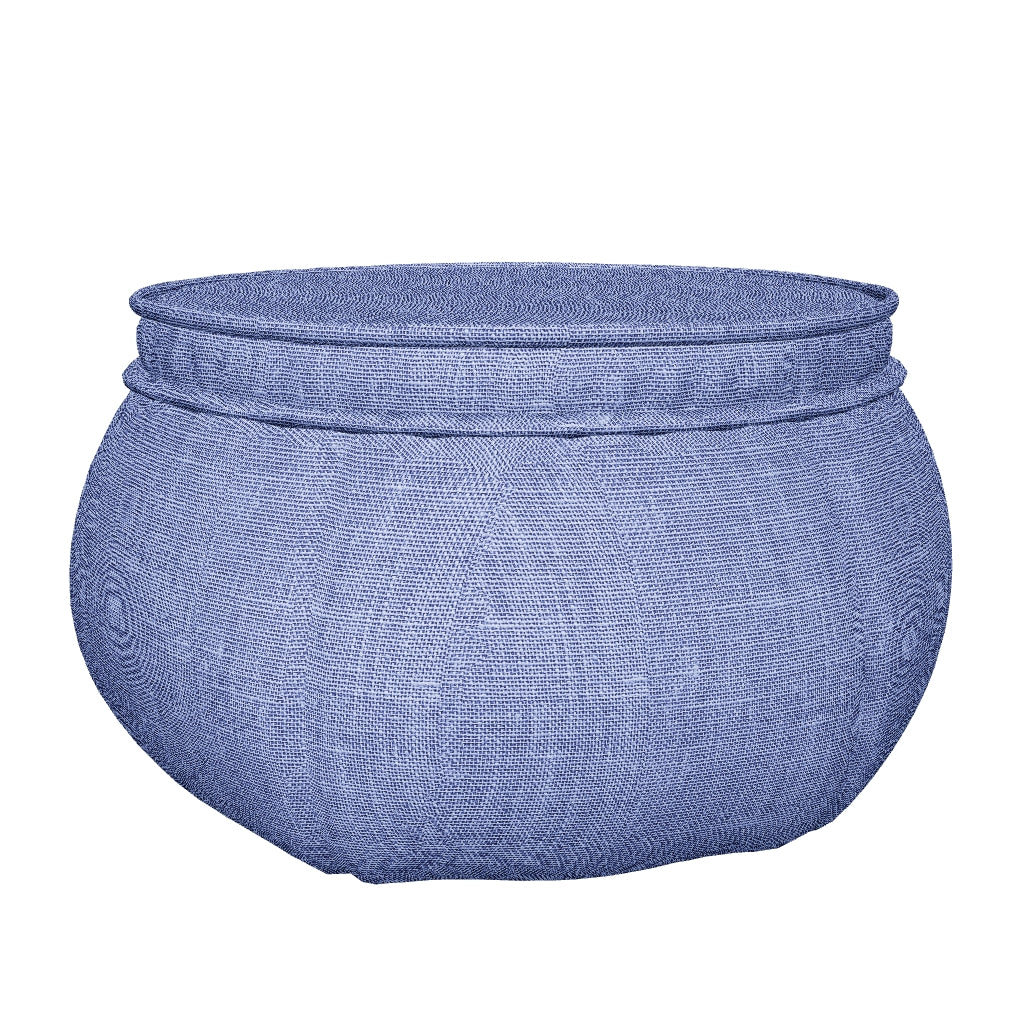 Wing Ottoman - Blue Jazz