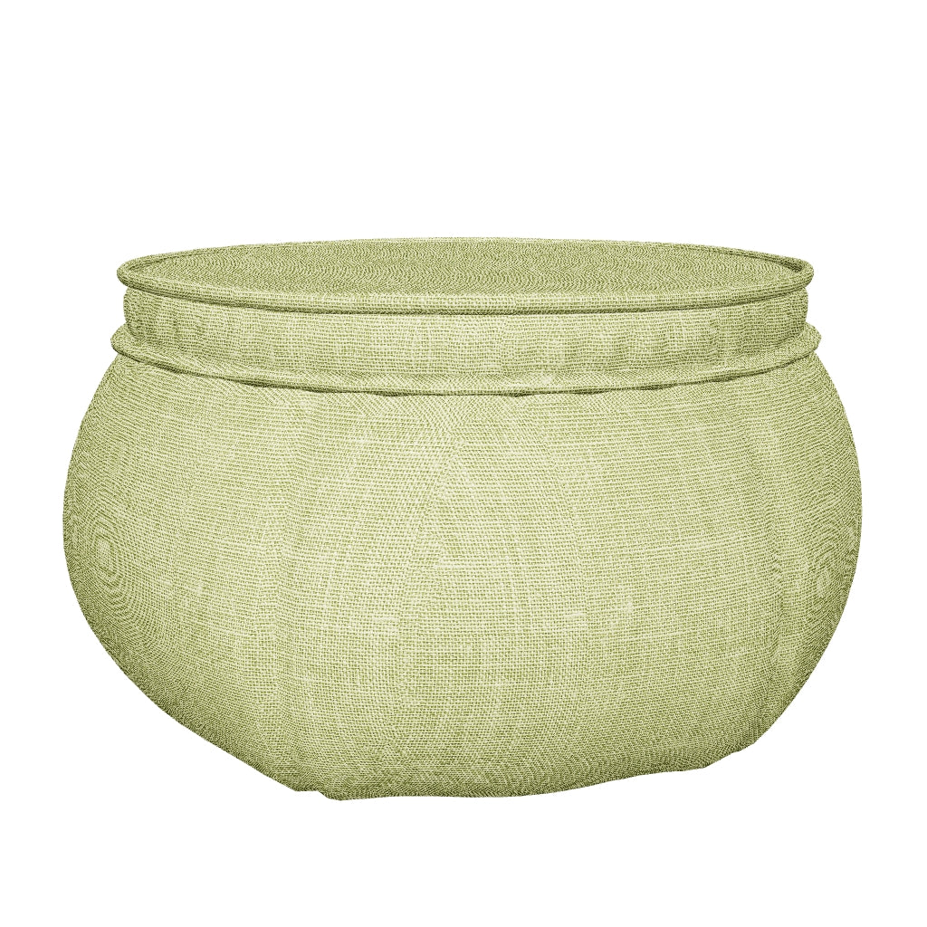 Wing Ottoman - Lime Citrus