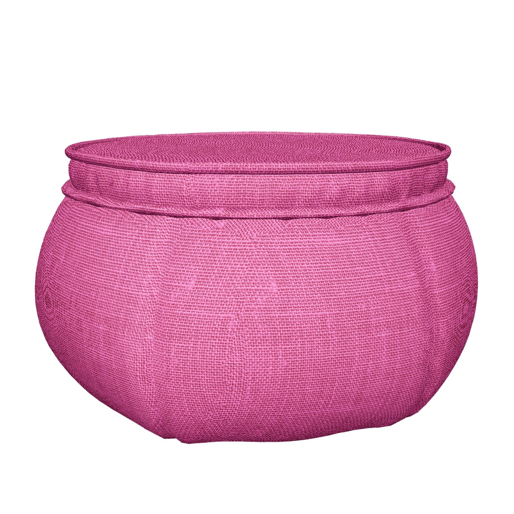 Wing Ottoman - Sakura Pink