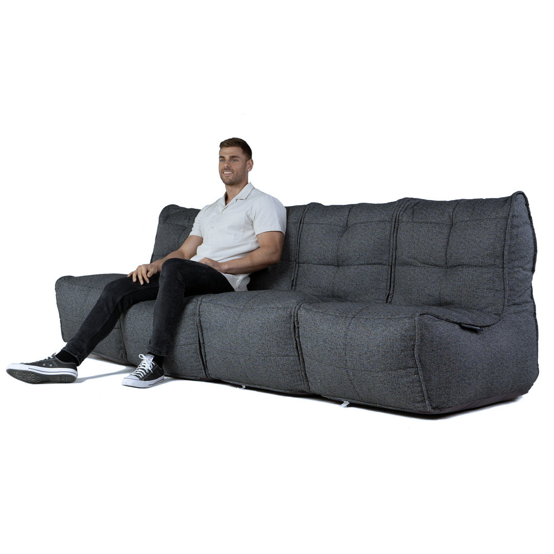 Quad Couch - Titanium Weave