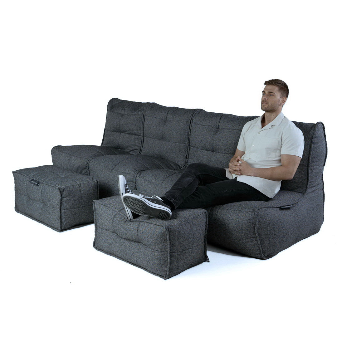 Quad Couch - Titanium Weave