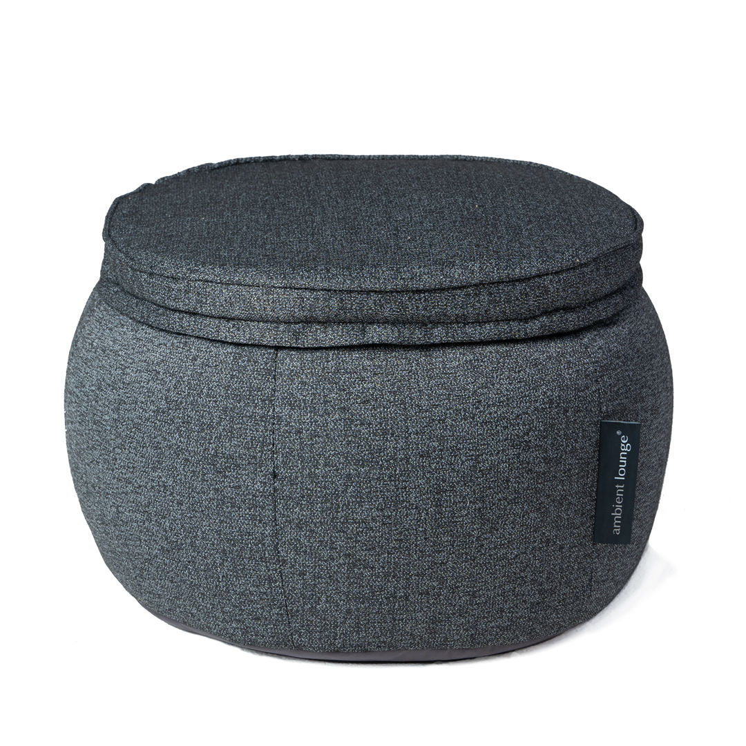 Wing Ottoman - Titanium Weave