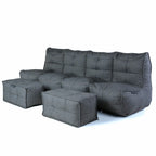 Quad Couch - Titanium Weave
