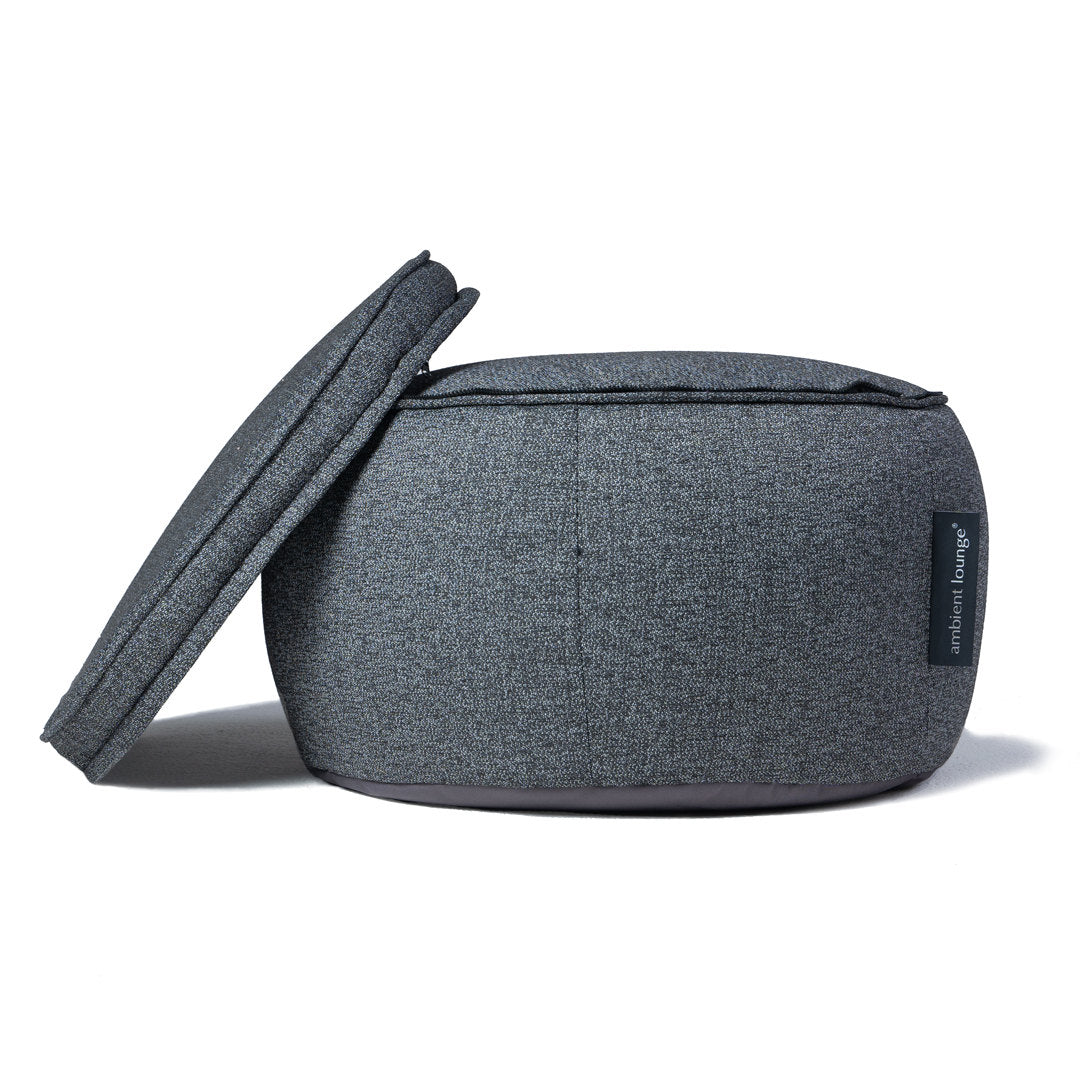 Wing Ottoman - Titanium Weave