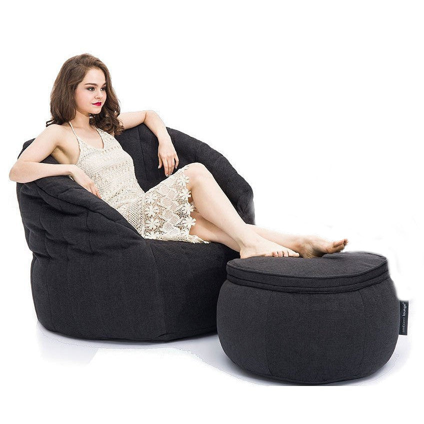 Butterfly Chaise - Black Sapphire
