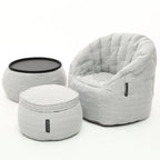 Wing Ottoman - Silverline