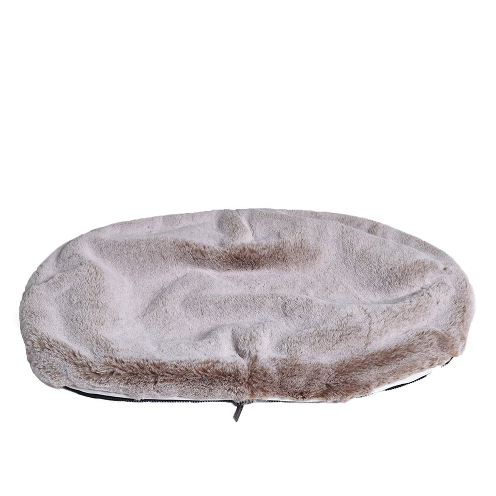 Conjunto de Cama Extra Grande para Perros (Cappuccino) y Cubierta (Cappuccino)