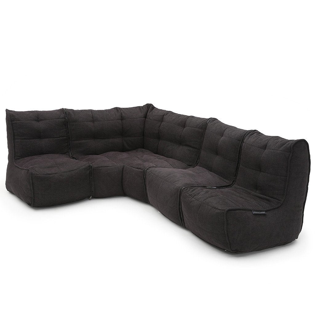 L Sofa - Black Sapphire