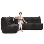 L Sofa - Black Sapphire