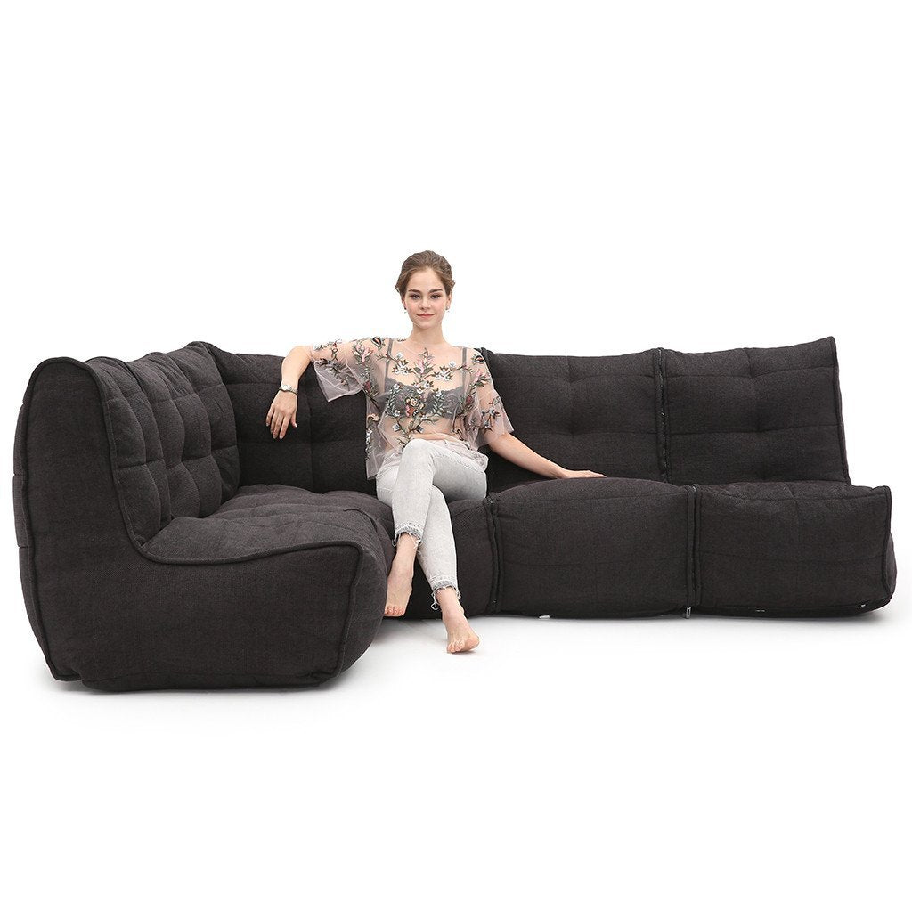 L Sofa - Black Sapphire