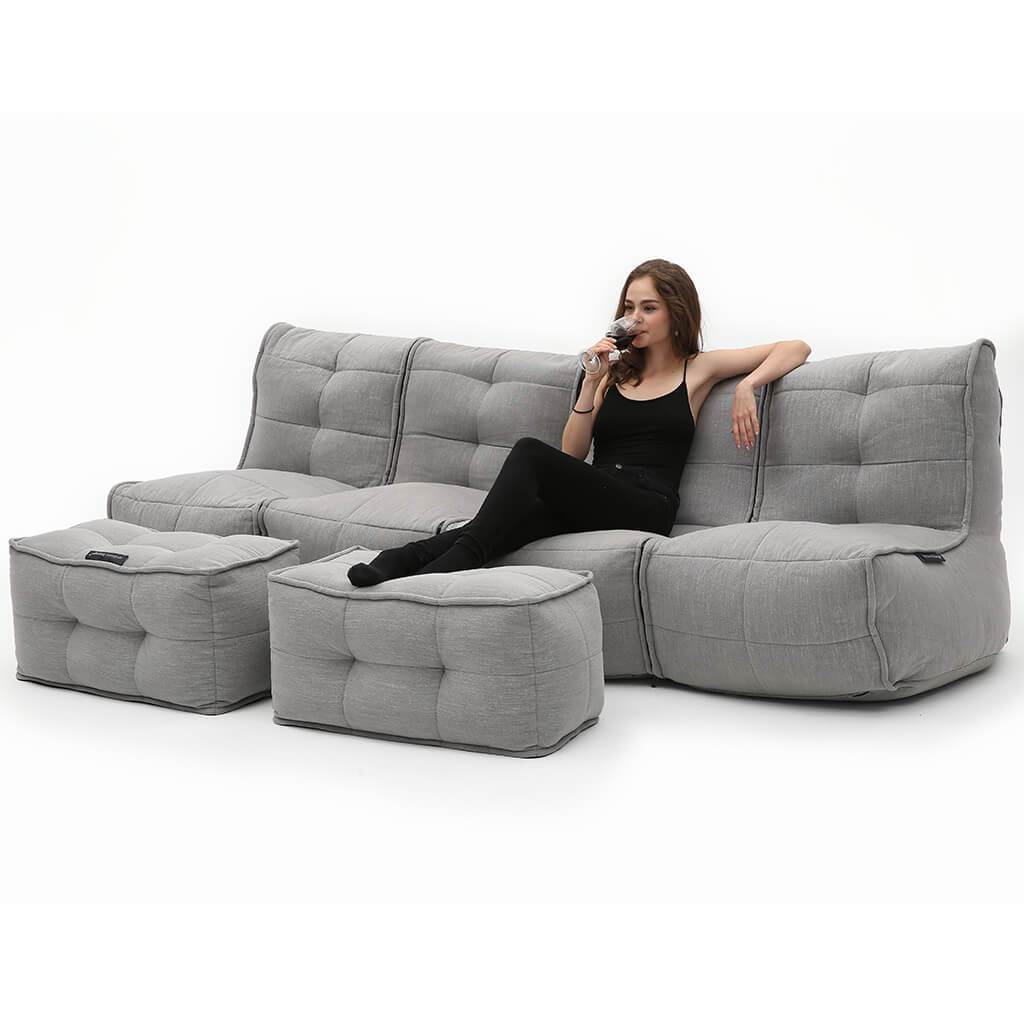 Quad Couch - Keystone Grey