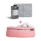 Conjunto de Cama Mediana para perros (Pink Ltd. Edition) y ThermoCool Mat S