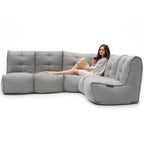 L Sofa - Keystone Grey