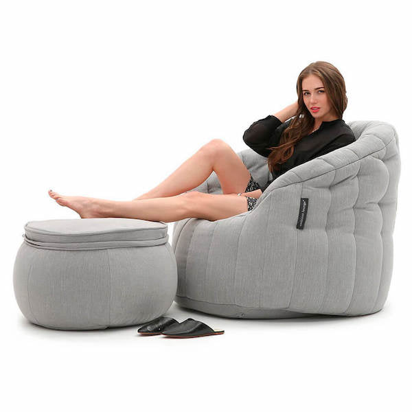 Butterfly Chaise - Keystone Grey