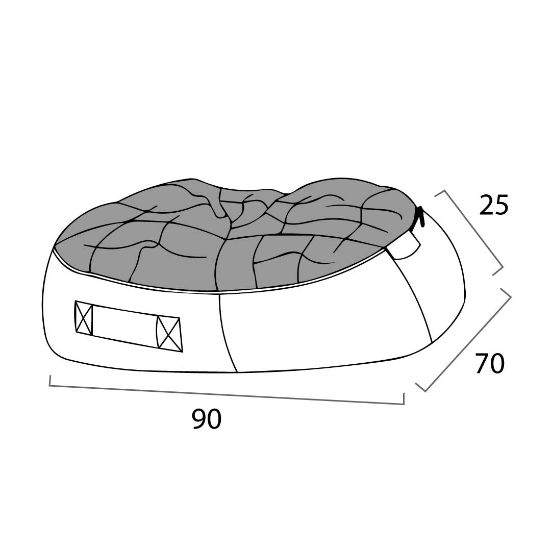 Cama Mediana de Lujo para Perro (Cappuccino)