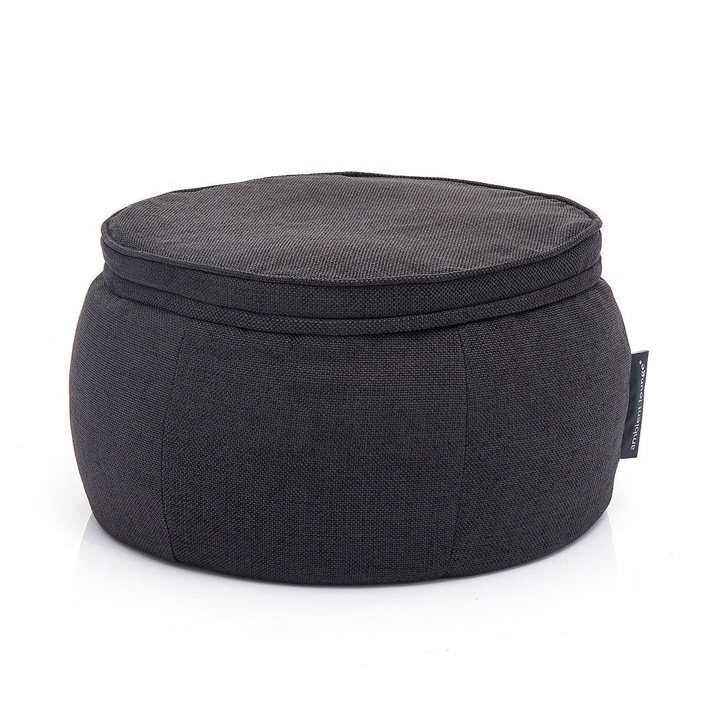 Wing Ottoman - Black Sapphire