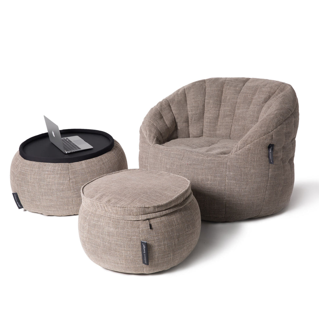 Wing Ottoman - Eco Weave
