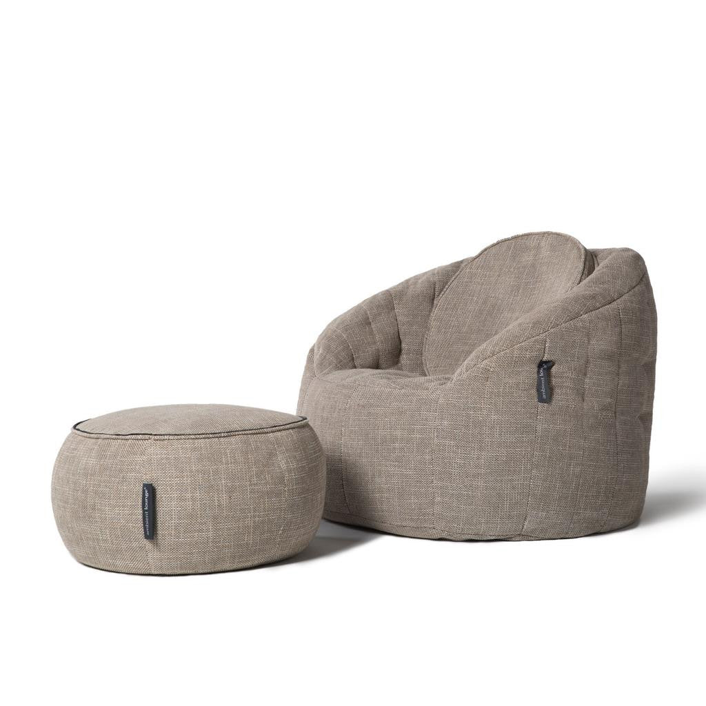 Wing Ottoman - Eco Weave